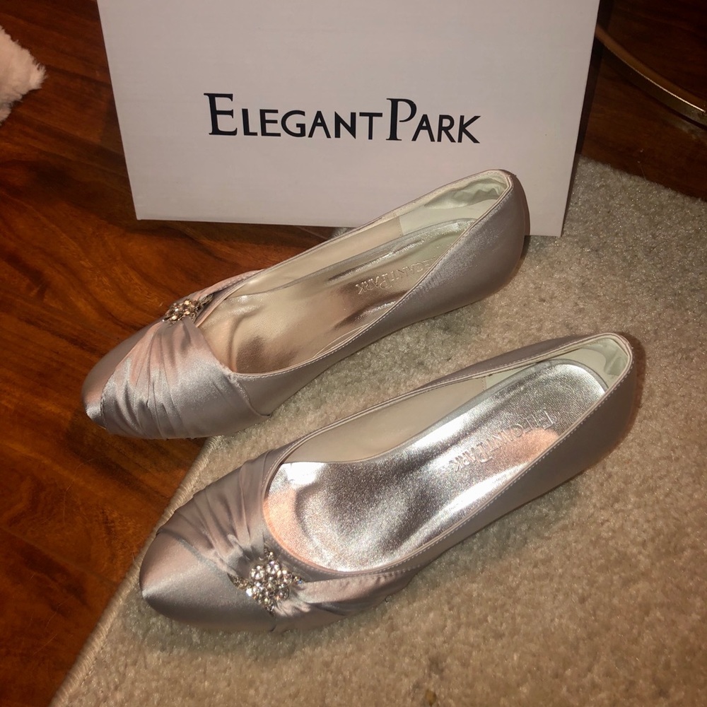 Worn Once! Silver Special Occassion Heels